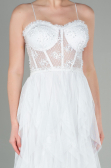 Long White Evening Dress ABU2822