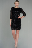 Short Black Evening Dress ABK1599