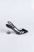 Black Stony Evening Shoe MJ1057