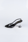 Black Stony Evening Shoe MJ1057