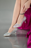 Silver Stony Evening Shoe MJ5152