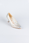 Silver Stony Evening Shoe MJ5152