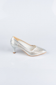 Silver Stony Evening Shoe MJ5152