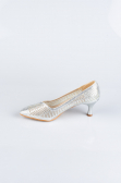Silver Stony Evening Shoe MJ5152