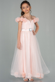 Long Salmon Girl Dress ABU2452