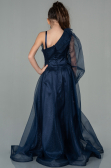 Long Navy Blue Girl Dress ABU2453