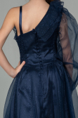 Long Navy Blue Girl Dress ABU2453