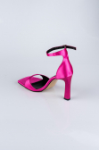 Fuchsia Satin Evening Shoe AB700