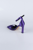 Purple Satin Evening Shoe AB700