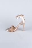Gold Satin Evening Shoe ABS1915