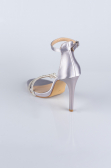 Silver Satin Evening Shoe ABS1915