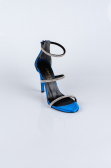 Sax Blue Satin Evening Shoe ABS2001