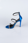 Sax Blue Satin Evening Shoe ABS2001