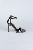 Platinum Patent Leather Evening Shoe AB702