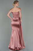 Onion Skin Long Satin Evening Dress ABU2618