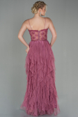 Rose Colored Long Evening Dress ABU2822