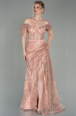 Powder Color Long Evening Dress ABU2706