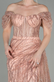 Powder Color Long Evening Dress ABU2706