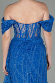 Sax Blue Long Evening Dress ABU2706