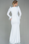 White Long Evening Dress ABU2804