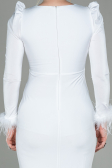 White Long Evening Dress ABU2804
