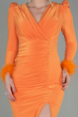 Orange Long Evening Dress ABU2804