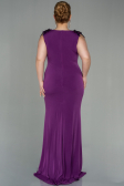 Long Plum Plus Size Evening Dress ABU2854