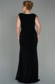 Long Black Plus Size Evening Dress ABU2854