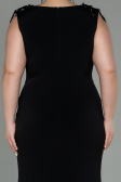 Long Black Plus Size Evening Dress ABU2854