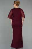 Long Burgundy Plus Size Evening Dress ABU2857