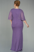 Long Lavender Plus Size Evening Dress ABU2857