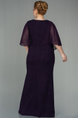 Long Purple Plus Size Evening Dress ABU2857