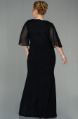 Long Black Plus Size Evening Dress ABU2857
