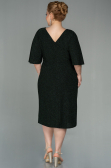 Midi Emerald Green Oversized Evening Dress ABK1625