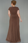 Long Copper Plus Size Evening Dress ABU2870