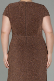 Long Copper Plus Size Evening Dress ABU2870