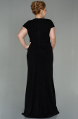 Long Black Plus Size Evening Dress ABU2870