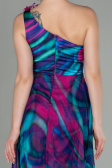 Long Fuchsia Chiffon Evening Dress ABU2882
