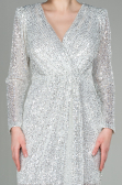 Long Beige Scaly Evening Dress ABU2859