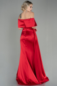 Long Red Satin Evening Dress ABU2893