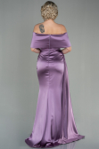 Long Lavender Satin Evening Dress ABU2893