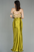 Pistachio Green Long Satin Prom Gown ABU2800