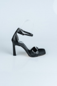 Black Leather Evening Shoe AB700