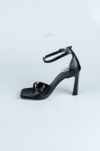 Black Leather Evening Shoe AB700