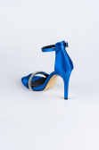 Sax Blue Satin Evening Shoe AB702