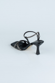 Black Leather Evening Shoe ABD1106