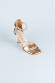 Gold Patent Leather Evening Shoe ABR1108