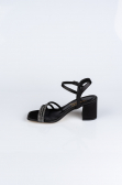 Black Satin Evening Shoe ABS1104