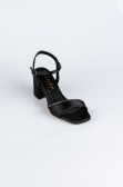 Black Satin Evening Shoe ABS1107