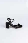 Black Satin Evening Shoe ABS1107